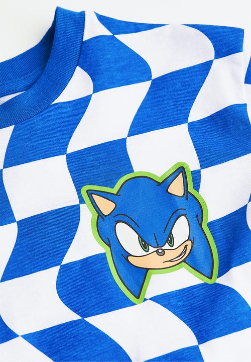 H&M - Printed t-shirt - bright blue / sonic the hedgehog