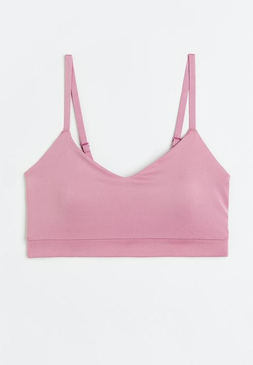 H&M - Softmove™ light support sports bra - pink
