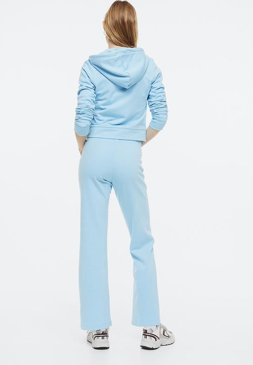 H&M - Straight joggers - light blue 