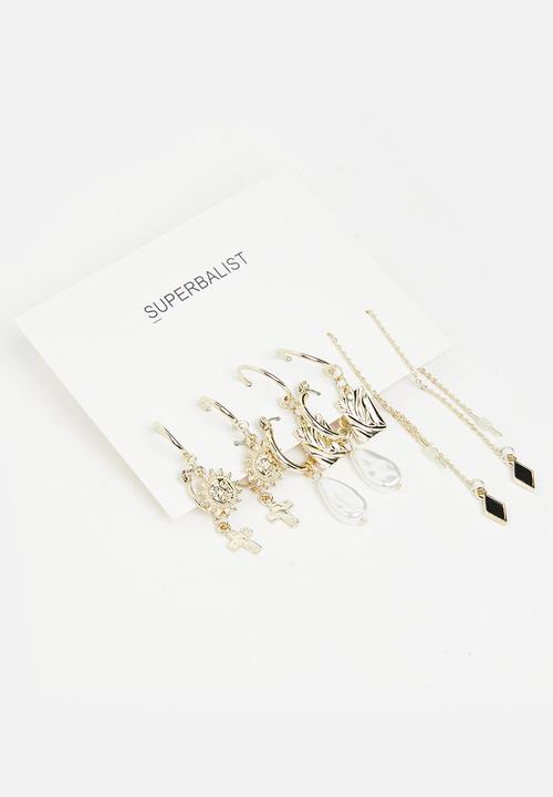 Superbalist - Margo earring pack - gold