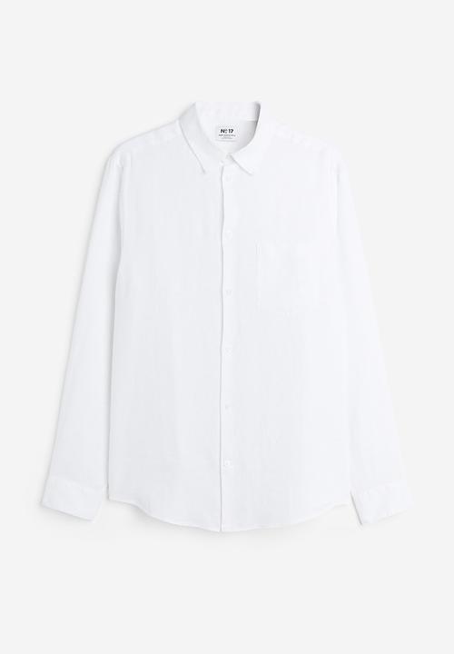 H&M - Regular fit linen shirt - white