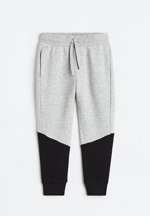 H&M - Joggers - grey marl & black 