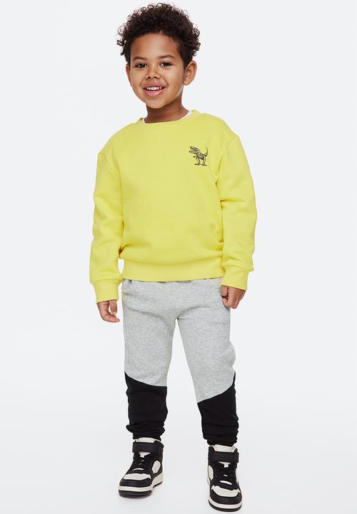 H&M - Joggers - grey marl & black 