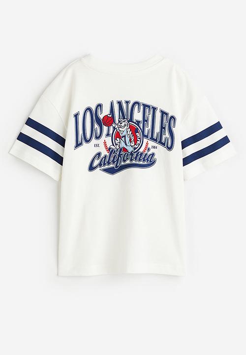 H&M - Jersey t-shirt - white / los angeles
