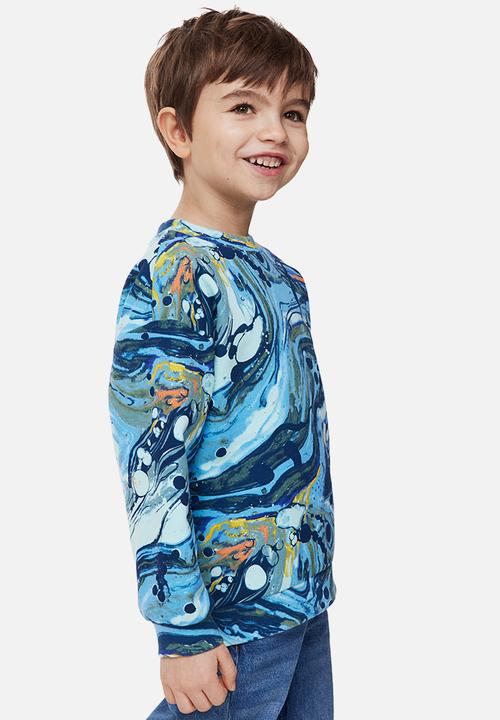 H&M - Oversized sweatshirt - blue multi