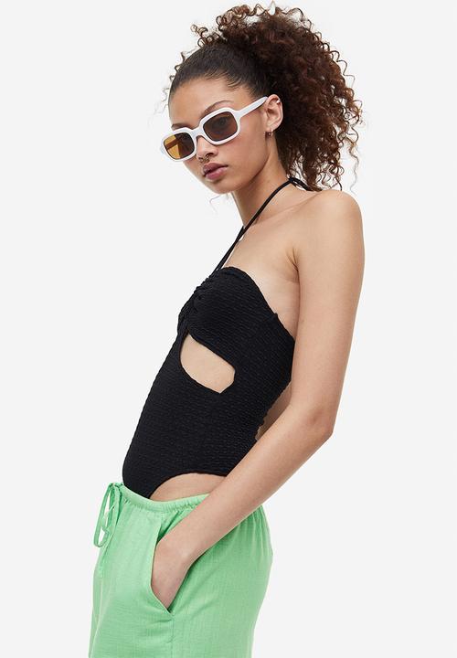 H&M - Cut-out thong body - black