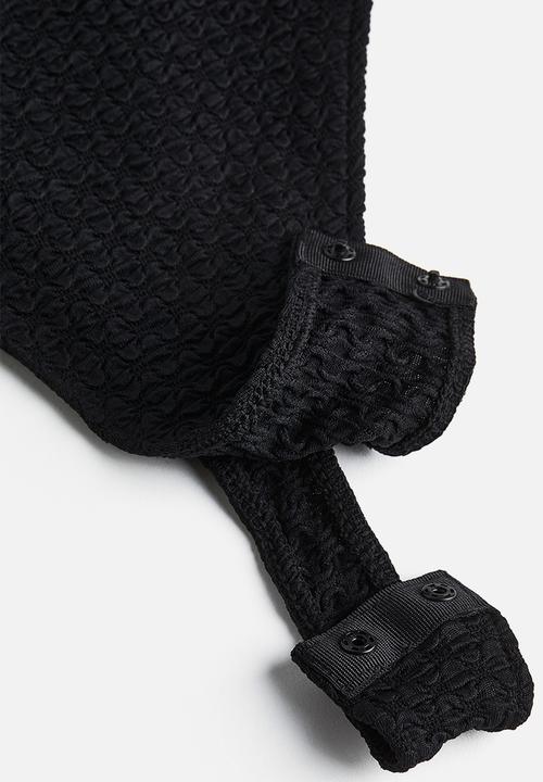 H&M - Cut-out thong body - black