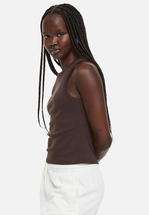 H&M - Vest top - dark brown 
