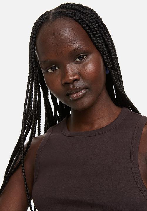 H&M - Vest top - dark brown 