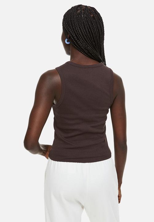 H&M - Vest top - dark brown 
