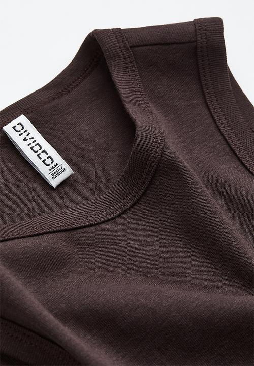 H&M - Vest top - dark brown 