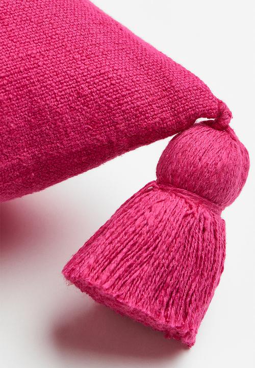 H&M - Tasselled cushion cover - pink