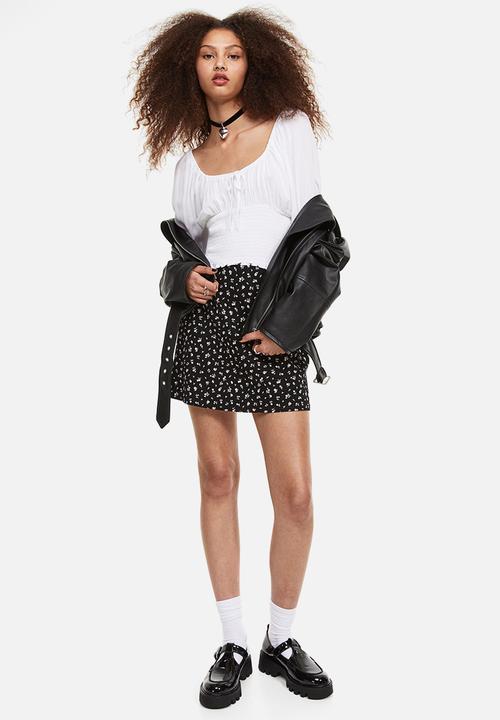 H&M - Smocked blouse - white