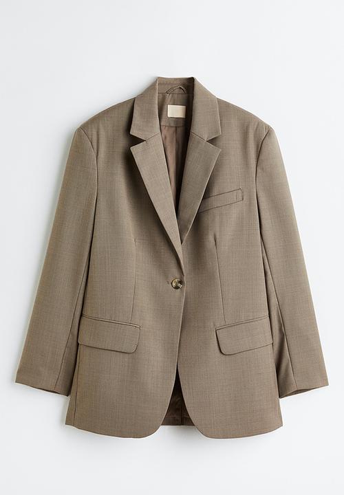 H&M - Oversized single-breasted blazer - beige