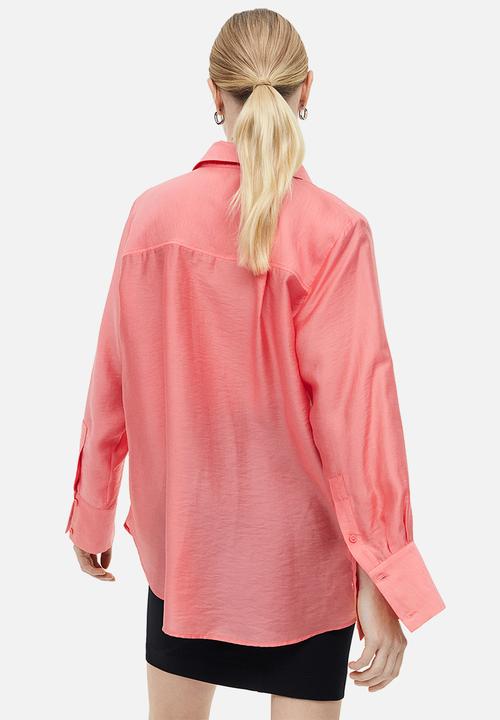 H&M - Relaxed-fit shirt - light red