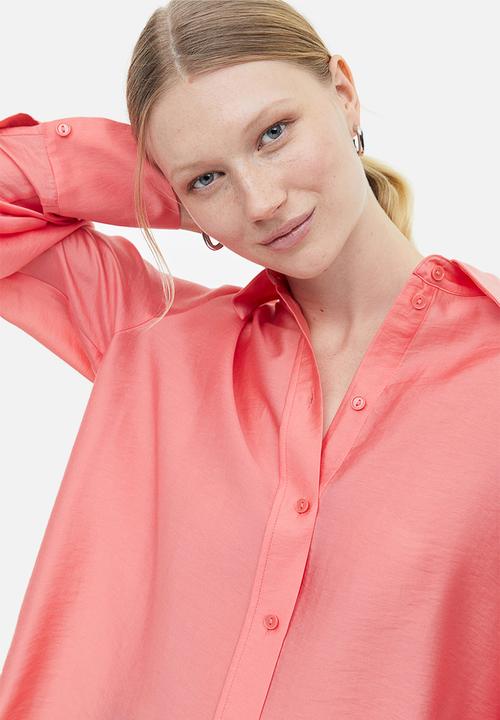 H&M - Relaxed-fit shirt - light red