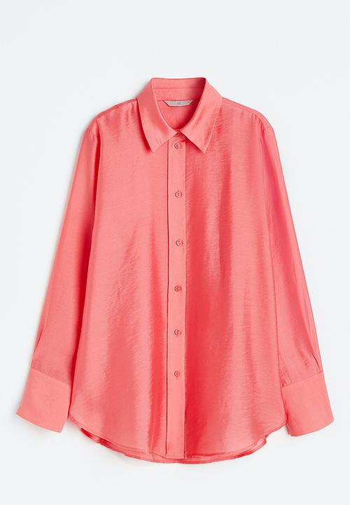 H&M - Relaxed-fit shirt - light red