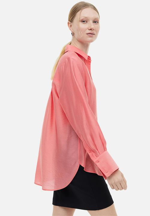 H&M - Relaxed-fit shirt - light red