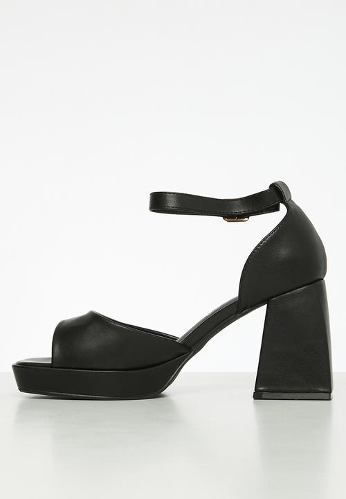 Rock & Co - Naked 2 block heel - black
