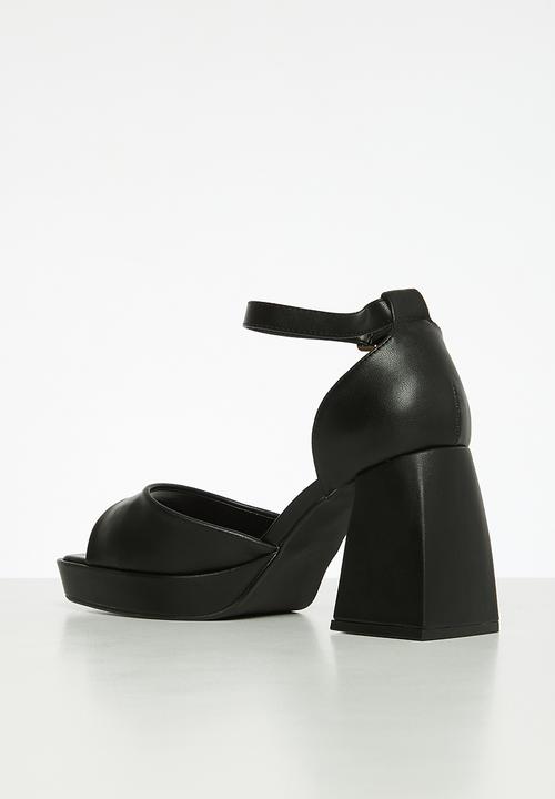 Rock & Co - Naked 2 block heel - black