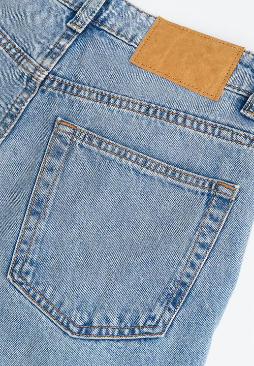 H&M - Wide high jeans - light denim blue
