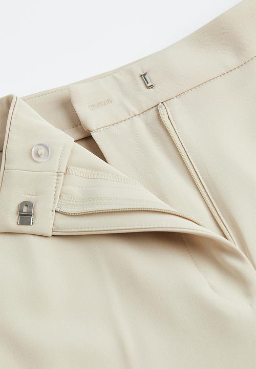 H&M - Wide trousers - light beige
