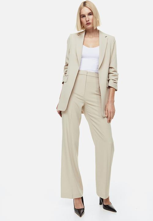 H&M - Wide trousers - light beige