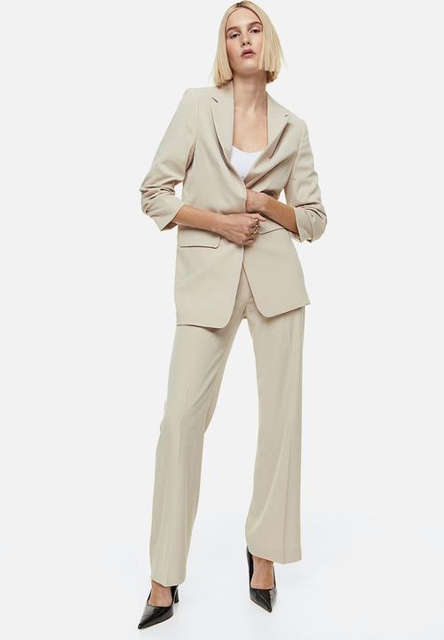 H&M - Wide trousers - light beige