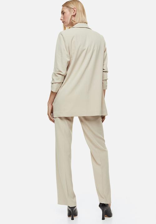 H&M - Wide trousers - light beige