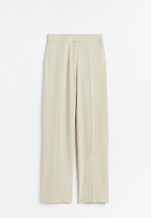 H&M - Wide trousers - light beige
