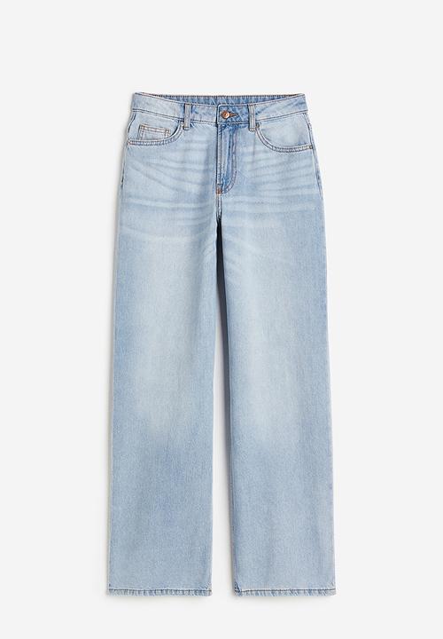 H&M - 90s baggy high jeans - light blue 