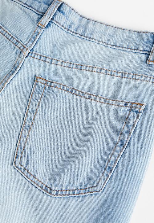 H&M - 90s baggy high jeans - light blue 