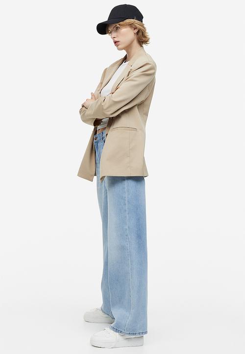 H&M - 90s baggy high jeans - light blue 