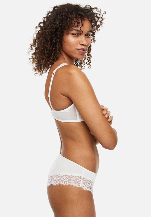 H&M - 3-pack hipster briefs - beige,blue,white