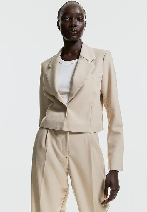 H&M - Cropped blazer - beige