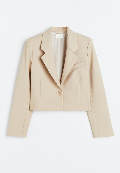 H&M - Cropped blazer - beige