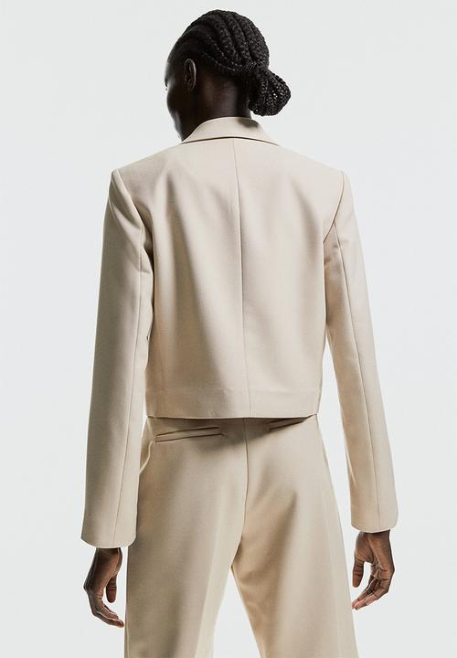 H&M - Cropped blazer - beige