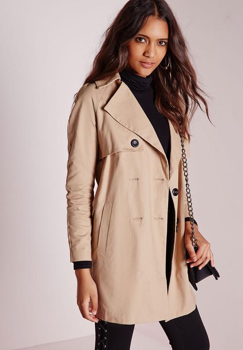 Missguided - Double Breasted Trench Coat