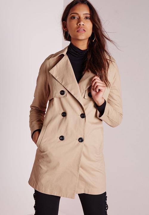 Missguided - Double Breasted Trench Coat