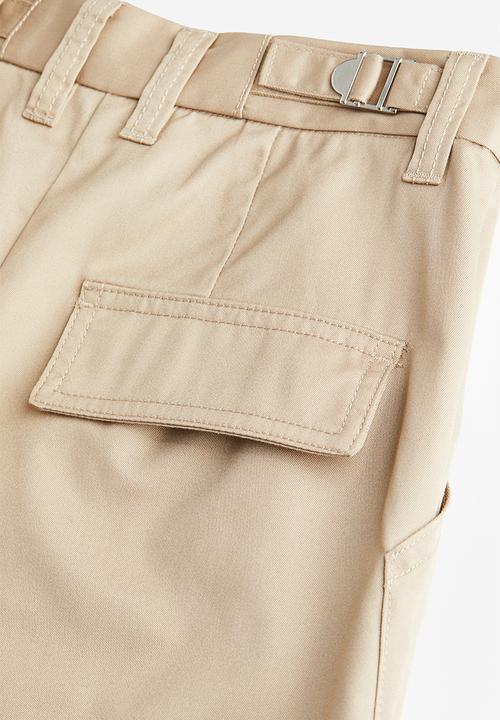H&M - Wide cargo trousers - beige
