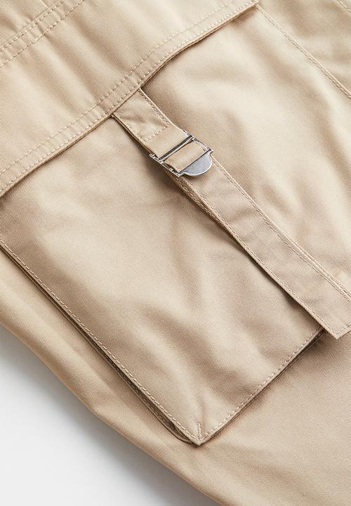 H&M - Wide cargo trousers - beige