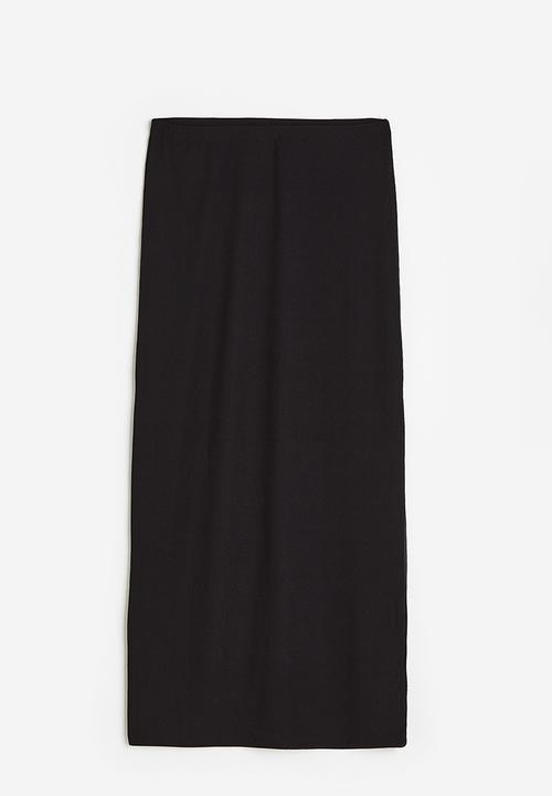 H&M - Ribbed pencil skirt - black