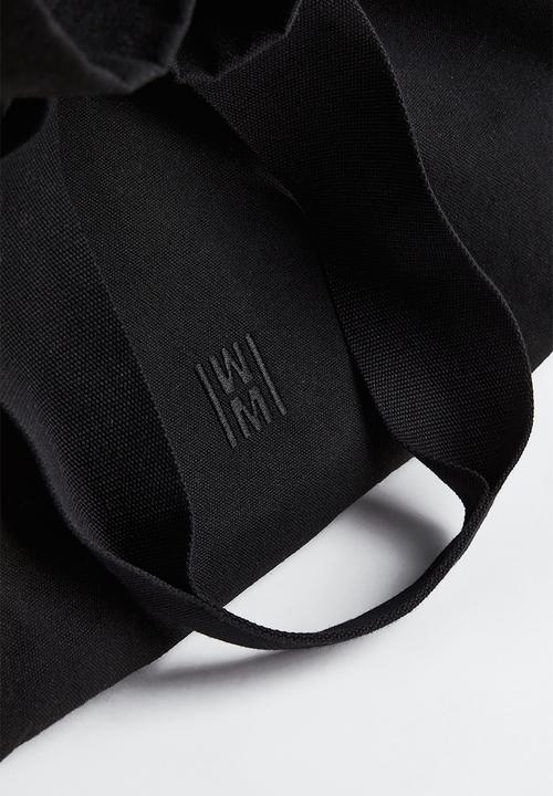 H&M - Canvas shopper - black