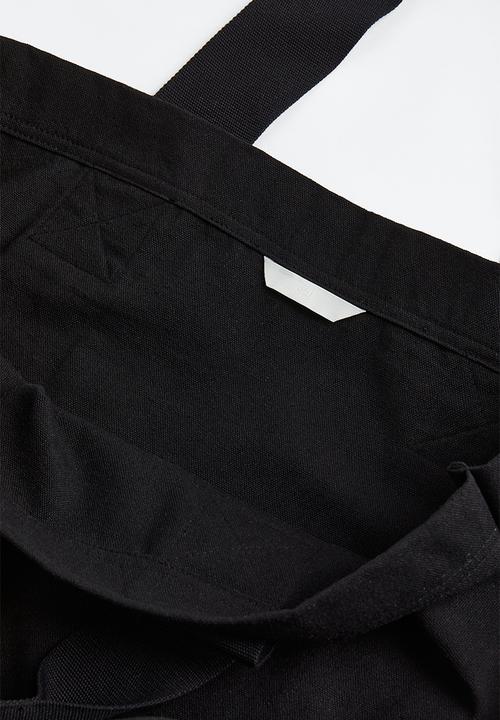 H&M - Canvas shopper - black