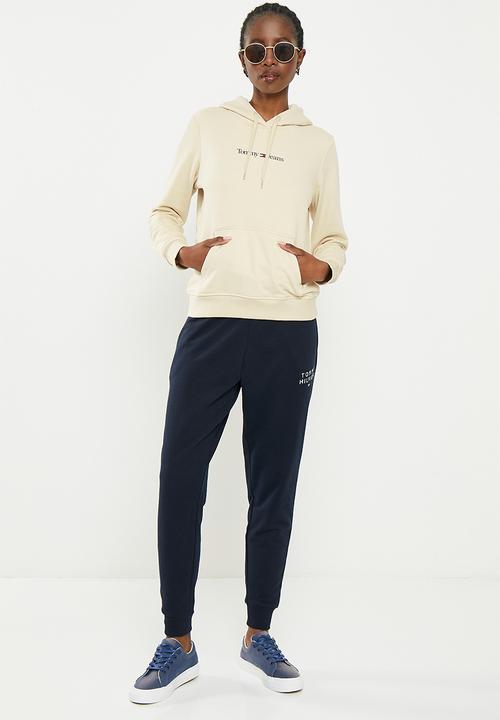 Tommy Hilfiger - Tjw regular serif linear hoodie - classic beige