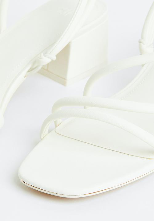 H&M - Heeled sandals - white
