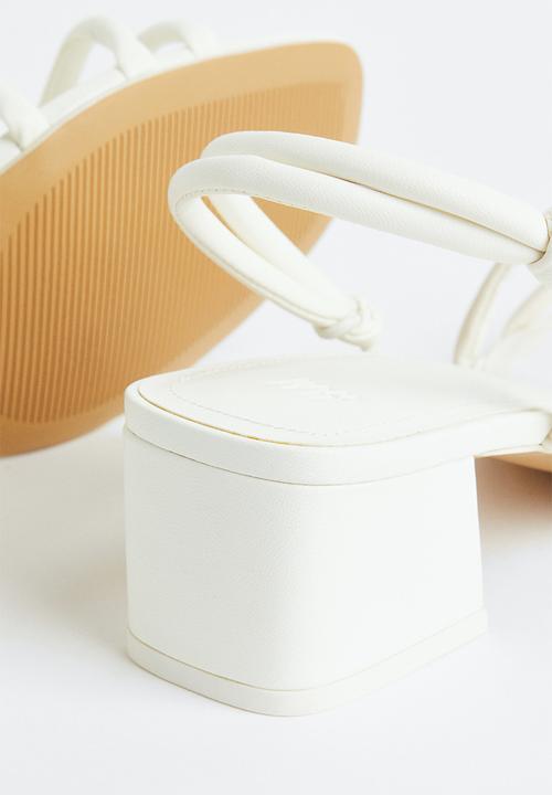 H&M - Heeled sandals - white
