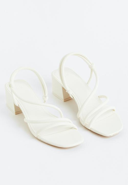 H&M - Heeled sandals - white