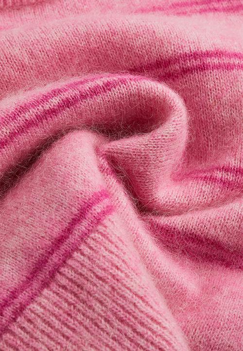 H&M - Mohair-blend jumper - pink/striped