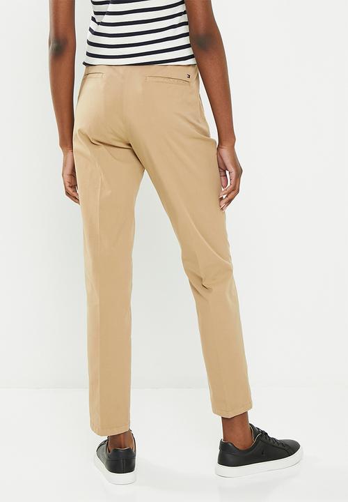 Tommy Hilfiger - Slim co blend chino pants - beige
